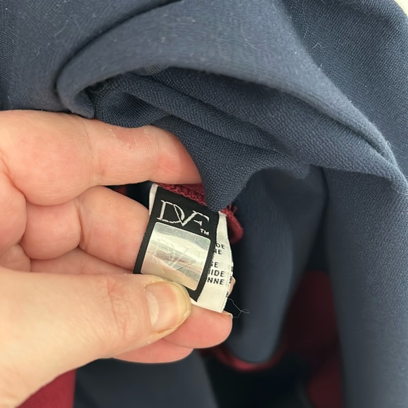 DVF - DIANE VON FURSTENBERG - Sheath dress blue and red soft size 12 - Picture 10 of 11